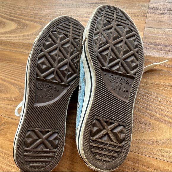 Baby Blue Converse Shoes Chuck Taylor sz 4 fits like Womens 6 - Picture 3 of 7